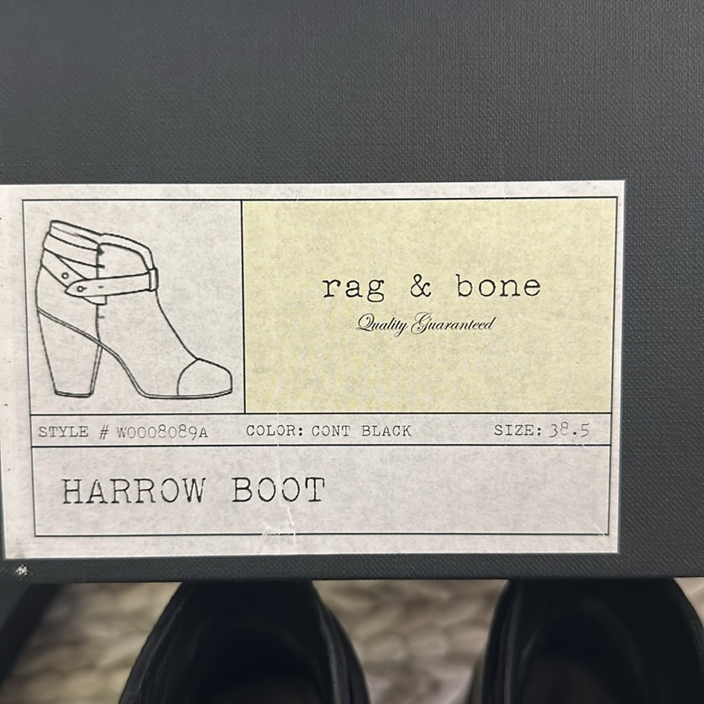 Rag & Bone Harrow Black Boot - Picture 11 of 11
